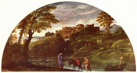 Annibale Carracci: Menekülés Egyiptomba (1603)