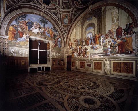 Raffaello Santi: Stanza della Segnatura, Palazzi Pontifici, Vatican