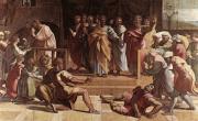 Raffaello Santi: The Death of Ananias