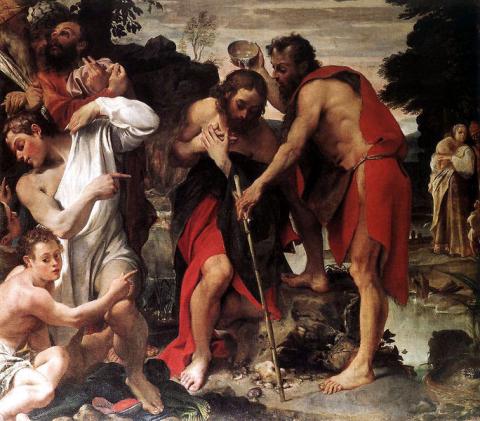 Annibale Carracci: The Baptism of Christ San Gregorio, Bologna,1584