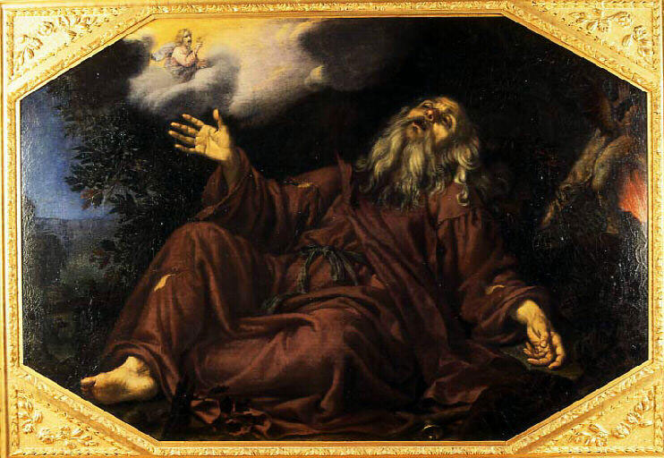 Scène uit het leven van Sint Antonius. Agostino Melissi (±1616-1683). Florence. 