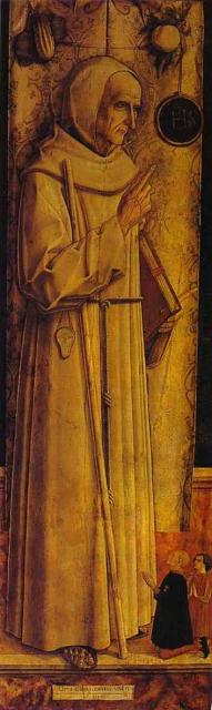 Carlo Crivelli: St. James of the Marche with Two Kneeling Donors.