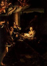 Correggio (Antonio Allegri): Szent éj (Gemäldegalerie Alte Meister, Drezda) 