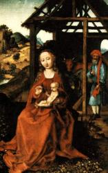 Martin Schongauer: A szent család (Alte Pinakothek, München) 