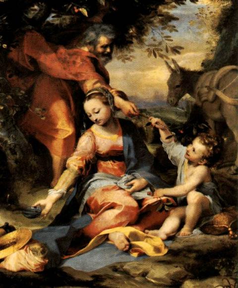 Federico Barocci: A cseresznyés szent család (Pinacoteca Vaticana) 
