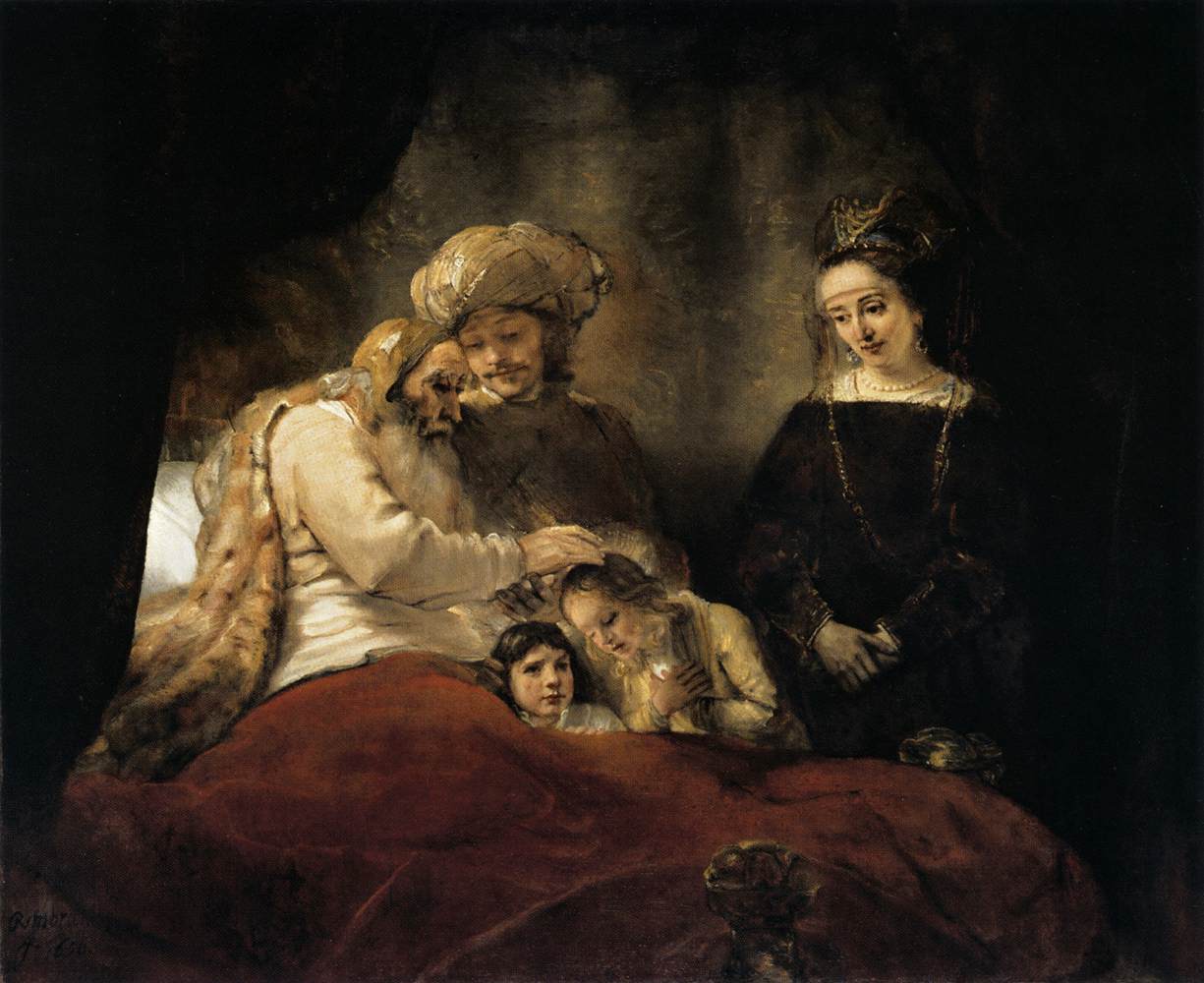 Rembrandt: Jákob megáldja József gyermekeit