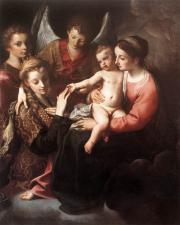 Annibale Carracci: The Mystic Marriage of St Catherine (1585-87) Museo Nazionale di Capodimonte, Naples