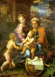 Raffaello Santi: A Szent család (Prado, Madrid )