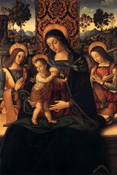 Pinturicchio: The Virgin and Child with Two Angels 1475-80